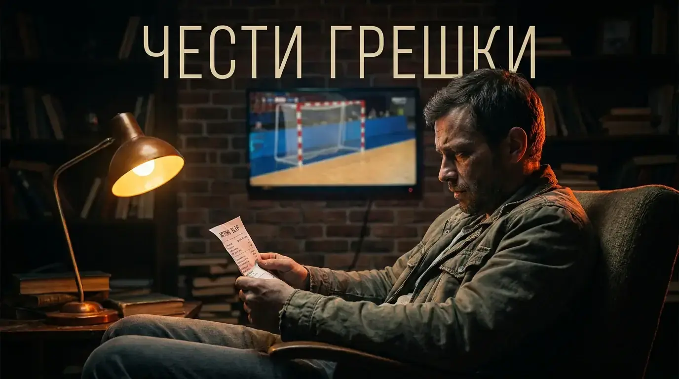Разочарован залагащ разглежда загубен фиш за хандбал