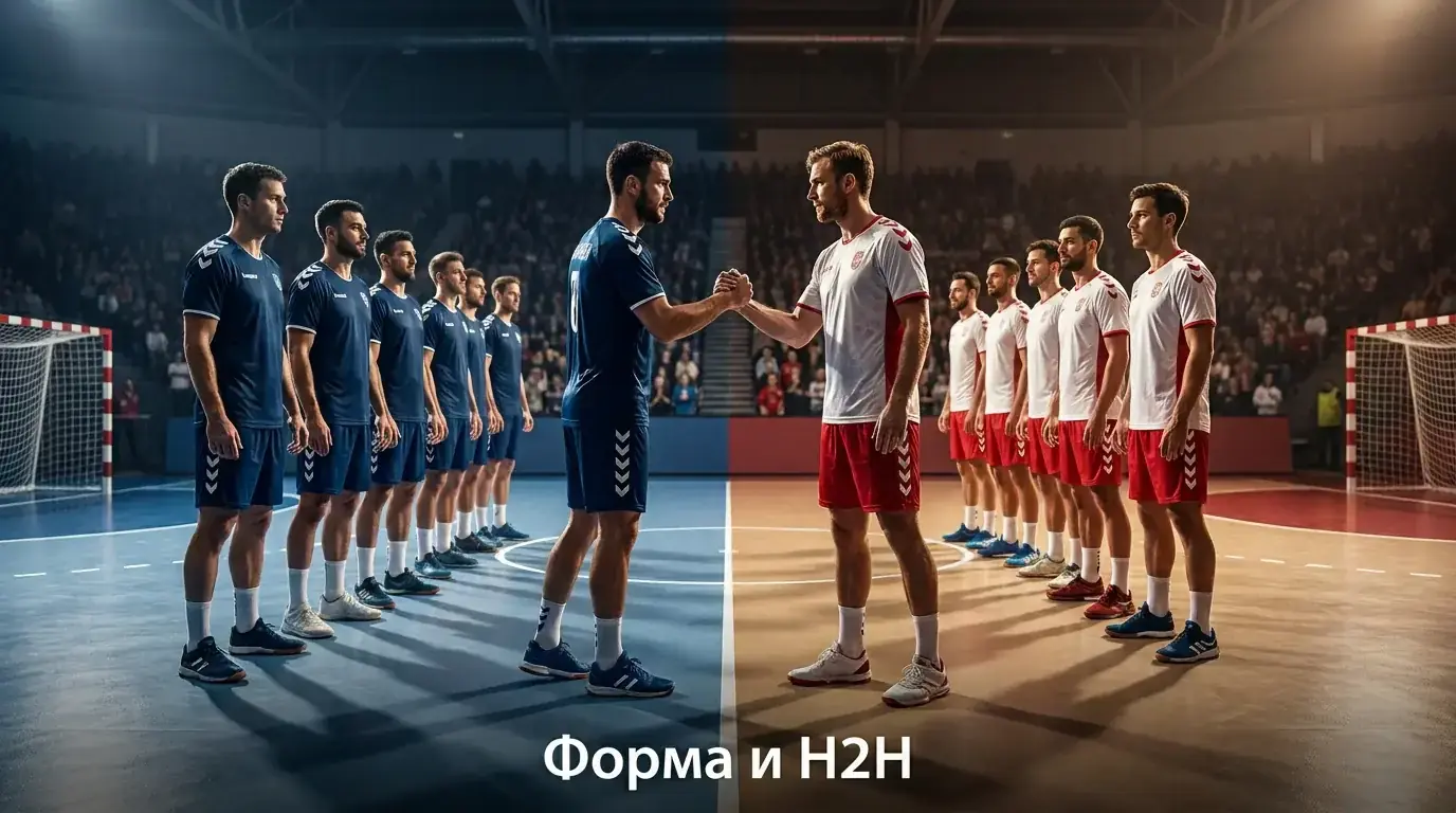 Анализ на форма и лични срещи между хандбални отбори